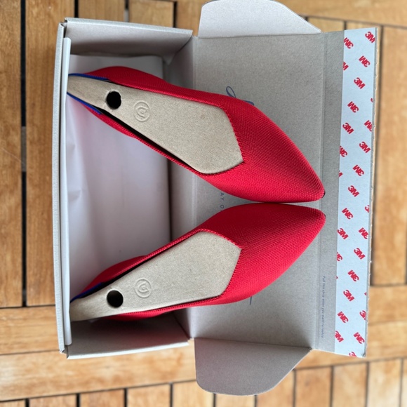 Rothy’s “The Point” Bright Red Size 9 - Picture 5 of 5